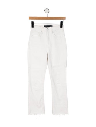 Veronica Beard Mid-Rise Straight Leg Jeans