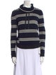 Veronica Beard Striped Turtleneck Sweater