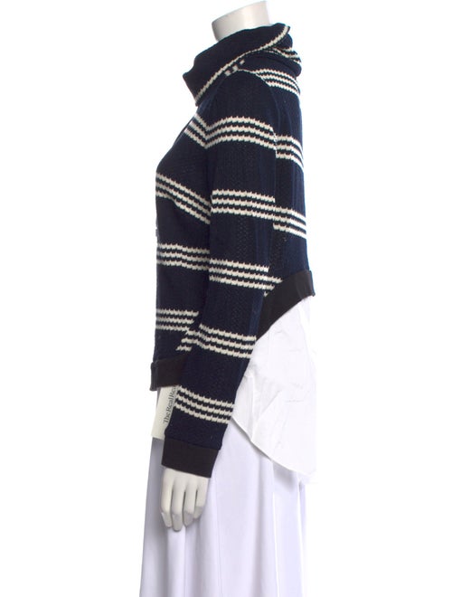 Veronica Beard Striped Turtleneck Sweater