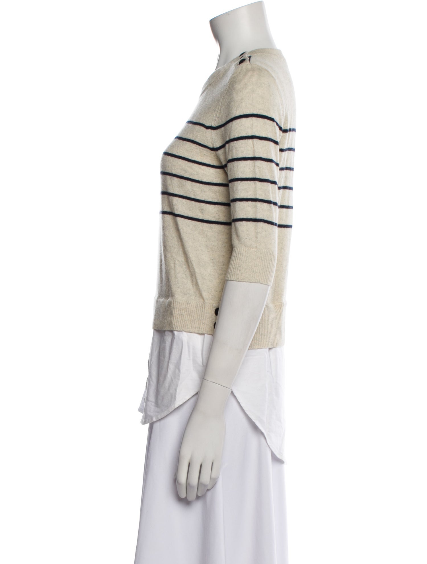 Veronica Beard Silk Striped Sweater