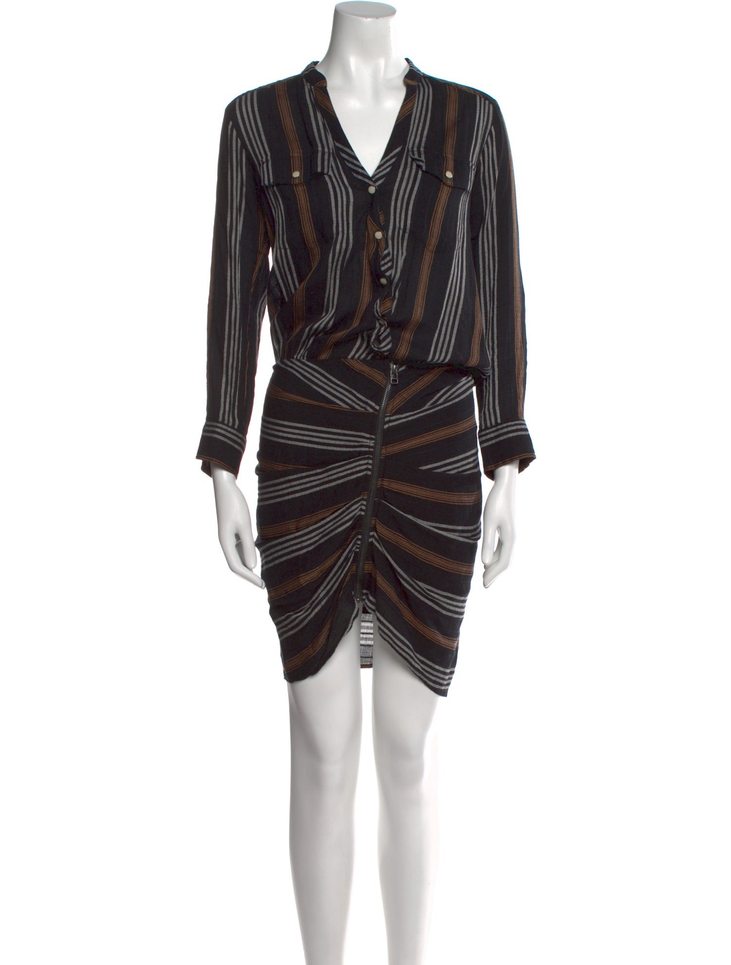 Veronica Beard V-Neck Mini Dress