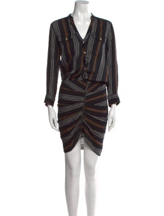 Veronica Beard V-Neck Mini Dress