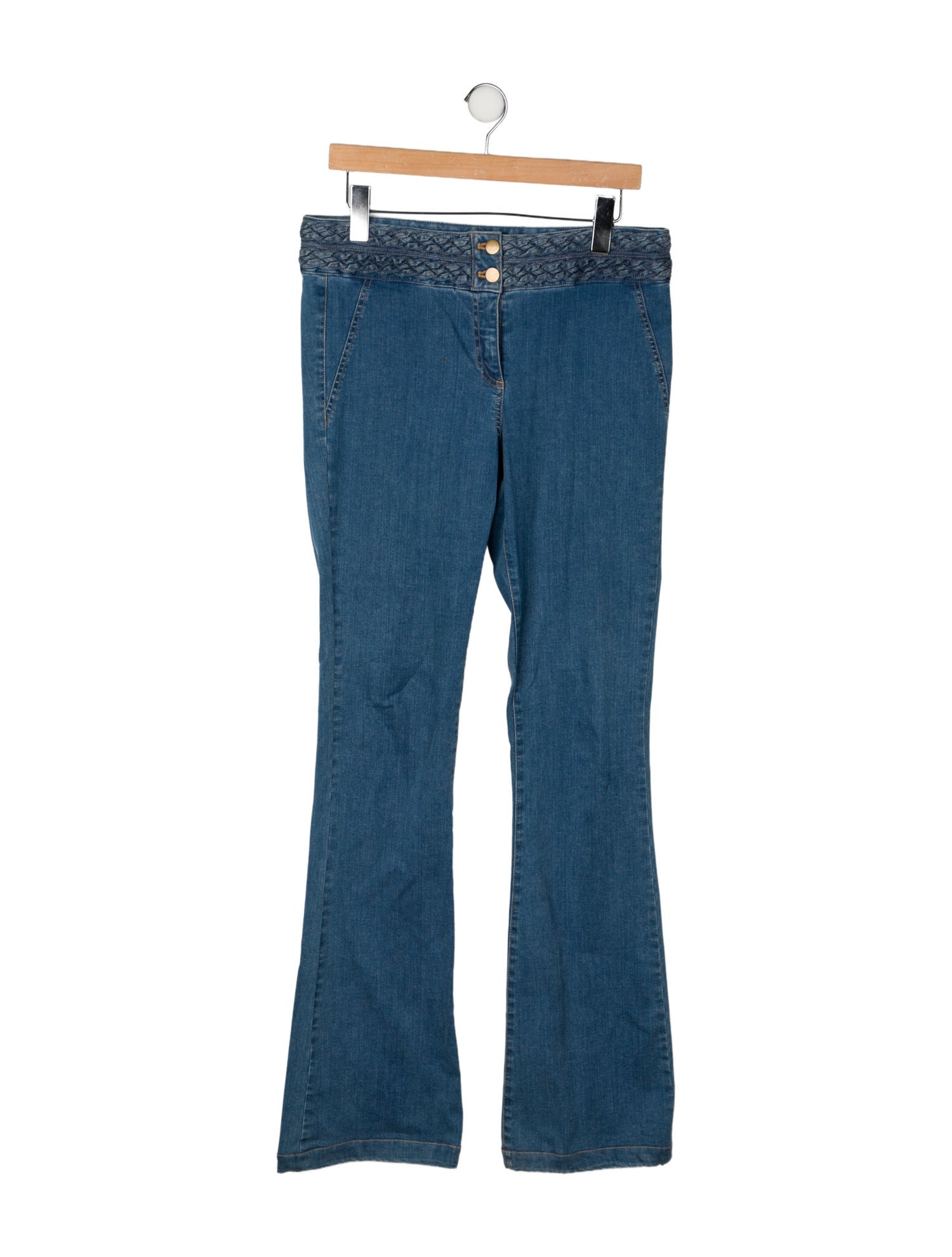 Veronica Beard Mid-Rise Wide Leg Jeans