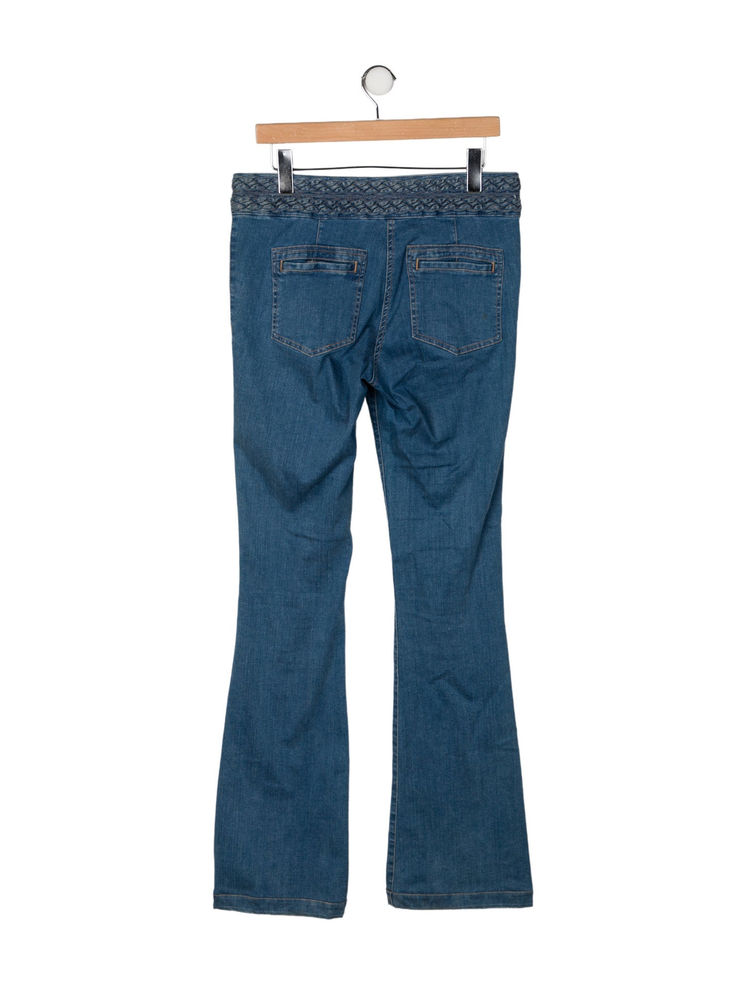 Veronica Beard Mid-Rise Wide Leg Jeans