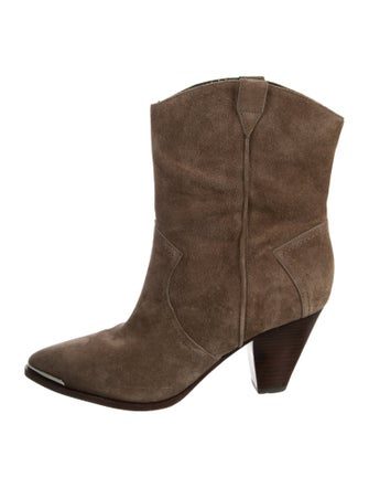Veronica Beard Suede Western Boots