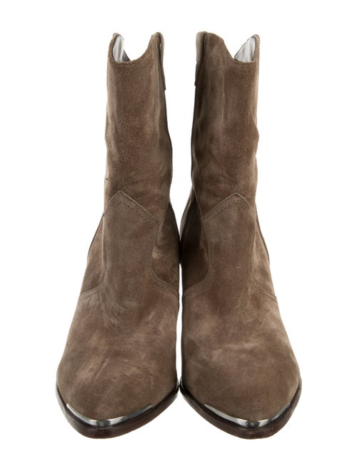 Veronica Beard Suede Western Boots