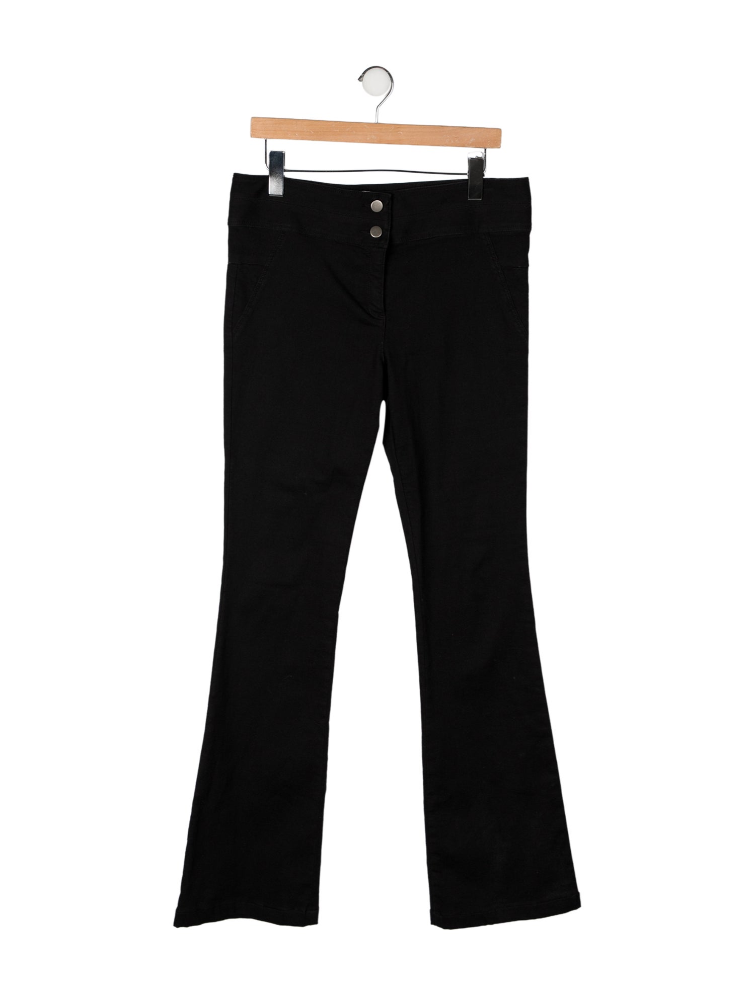 Veronica Beard Mid-Rise Wide Leg Jeans