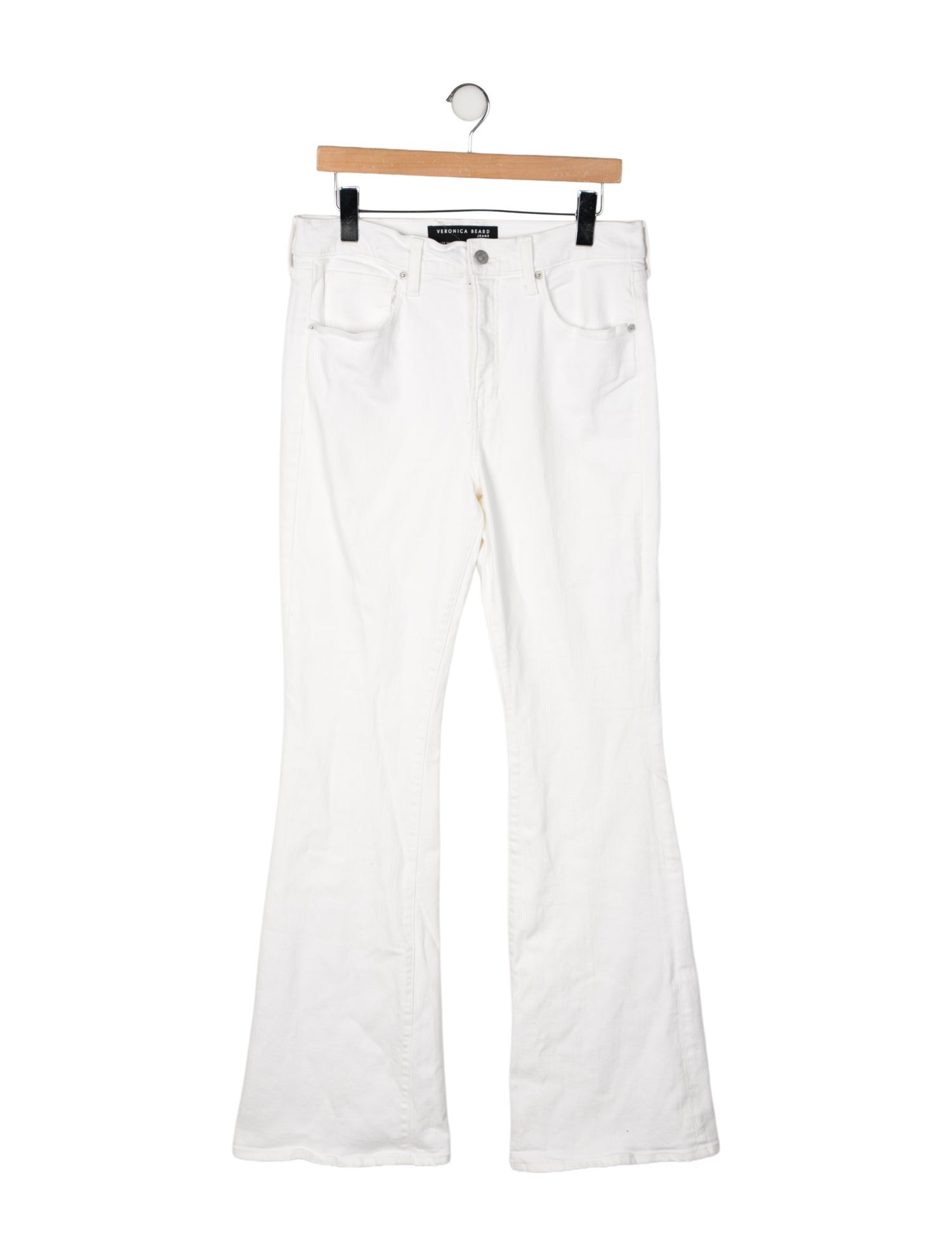 Veronica Beard High-Rise Wide Leg Jeans