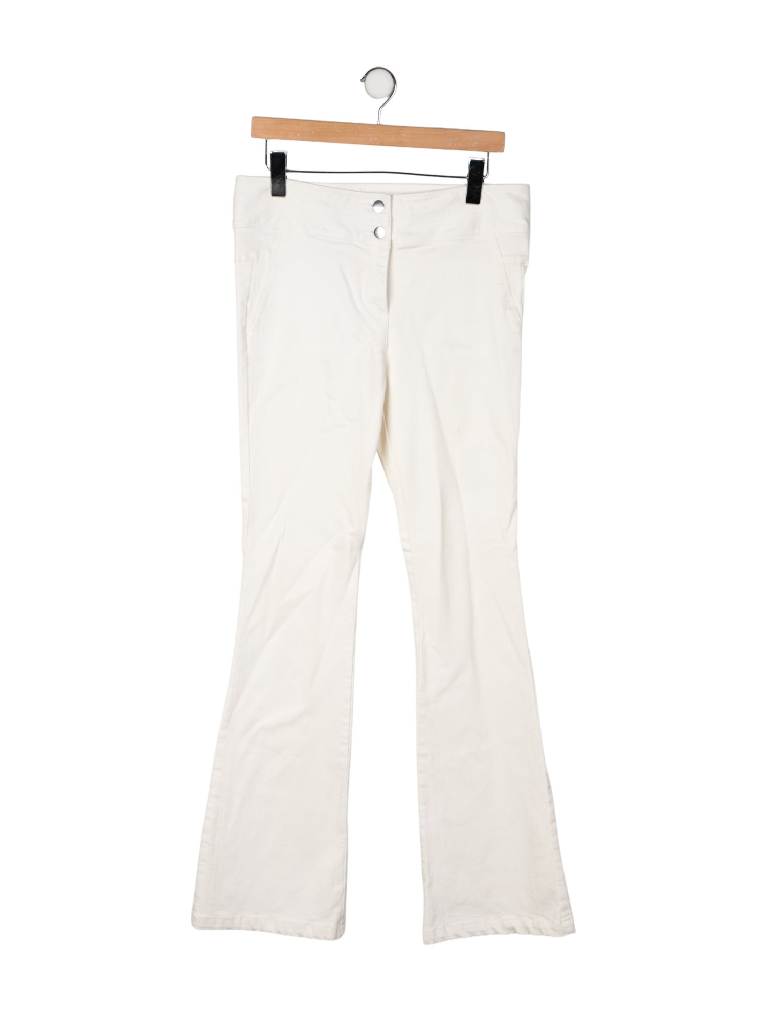 Veronica Beard Mid-Rise Wide Leg Jeans