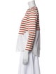 Veronica Beard Striped Crew Neck Top