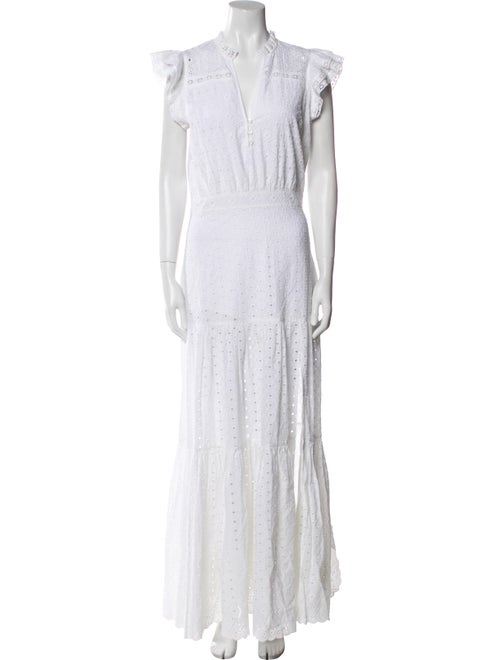 Veronica Beard V-Neck Long Dress