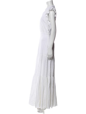 Veronica Beard V-Neck Long Dress