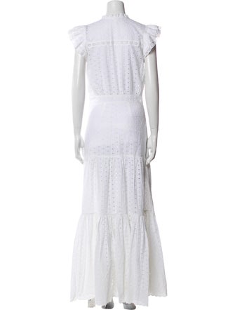 Veronica Beard V-Neck Long Dress