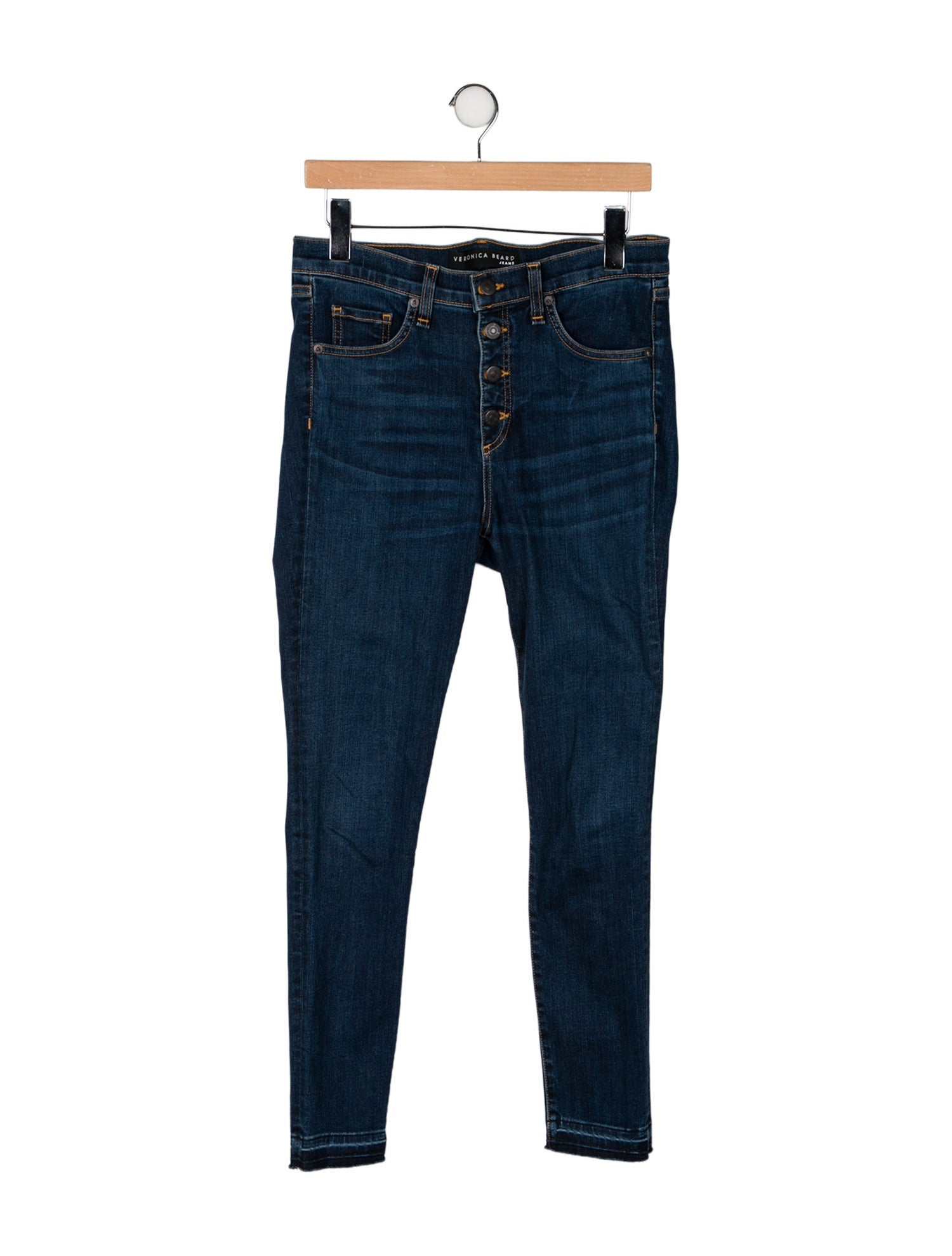 Veronica Beard High-Rise Skinny Leg Jeans