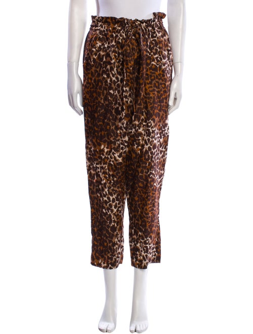 Veronica Beard Linen Straight Leg Pants