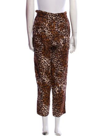 Veronica Beard Linen Straight Leg Pants