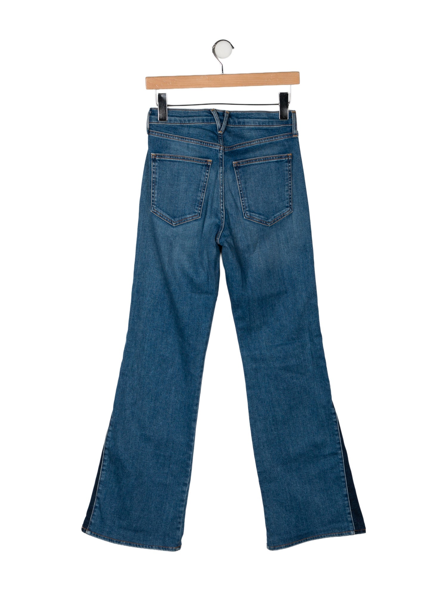 Veronica Beard Mid-Rise Wide Leg Jeans