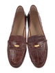 Veronica Beard Crocodile Animal Print Loafers