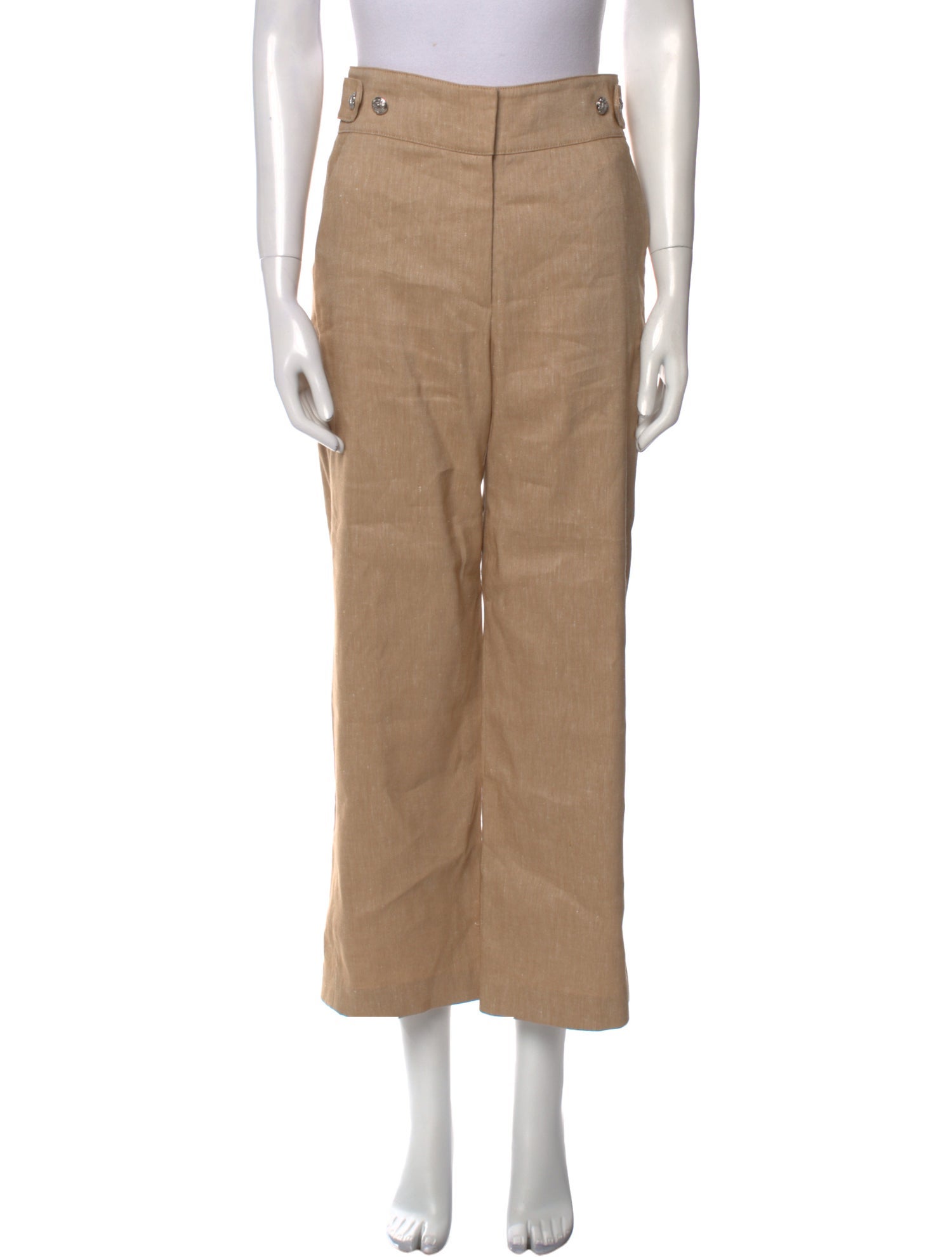 Veronica Beard Linen Straight Leg Pants