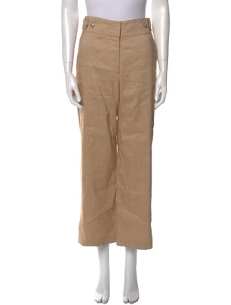 Veronica Beard Linen Straight Leg Pants