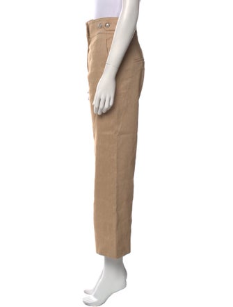 Veronica Beard Linen Straight Leg Pants