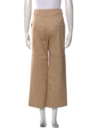 Veronica Beard Linen Straight Leg Pants