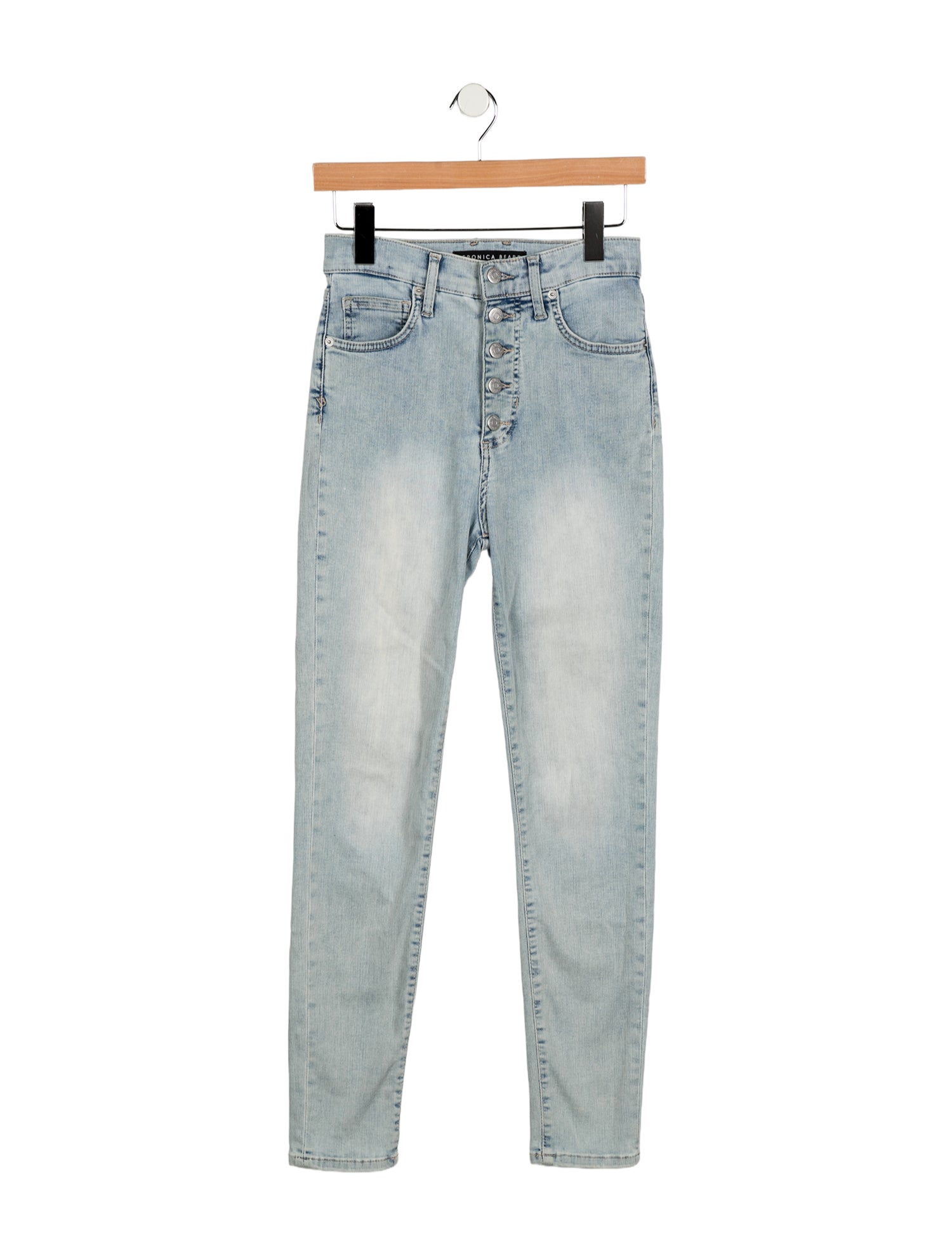 Veronica Beard Mid-Rise Straight Leg Jeans