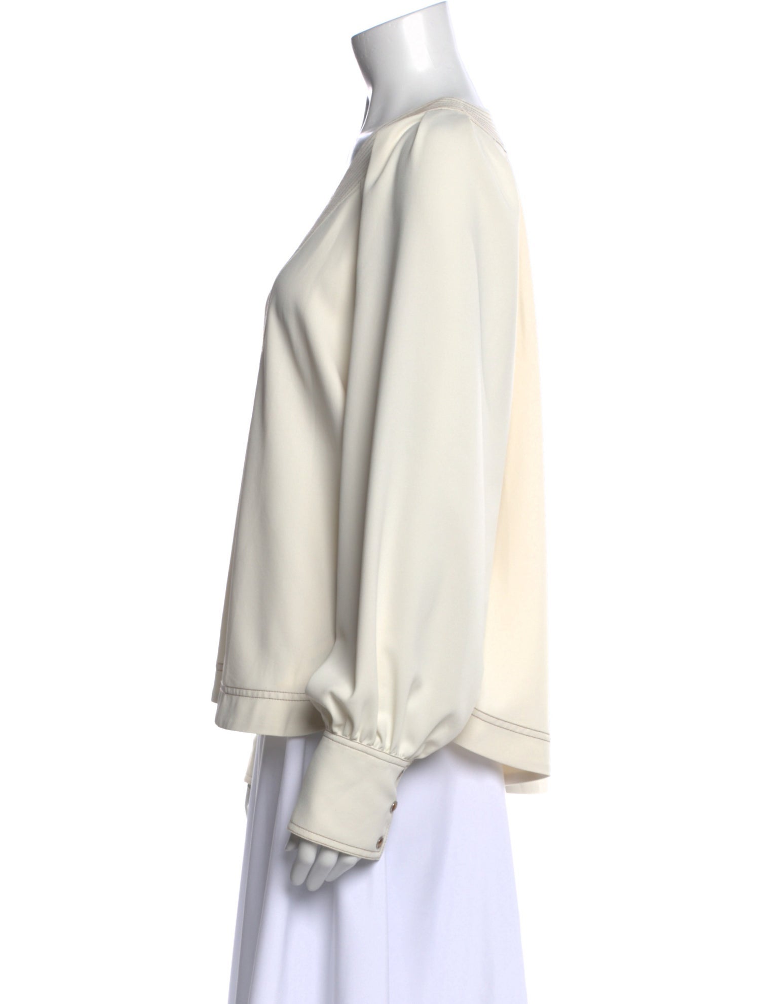 Veronica Beard V-Neck Long Sleeve Blouse w/ Tags