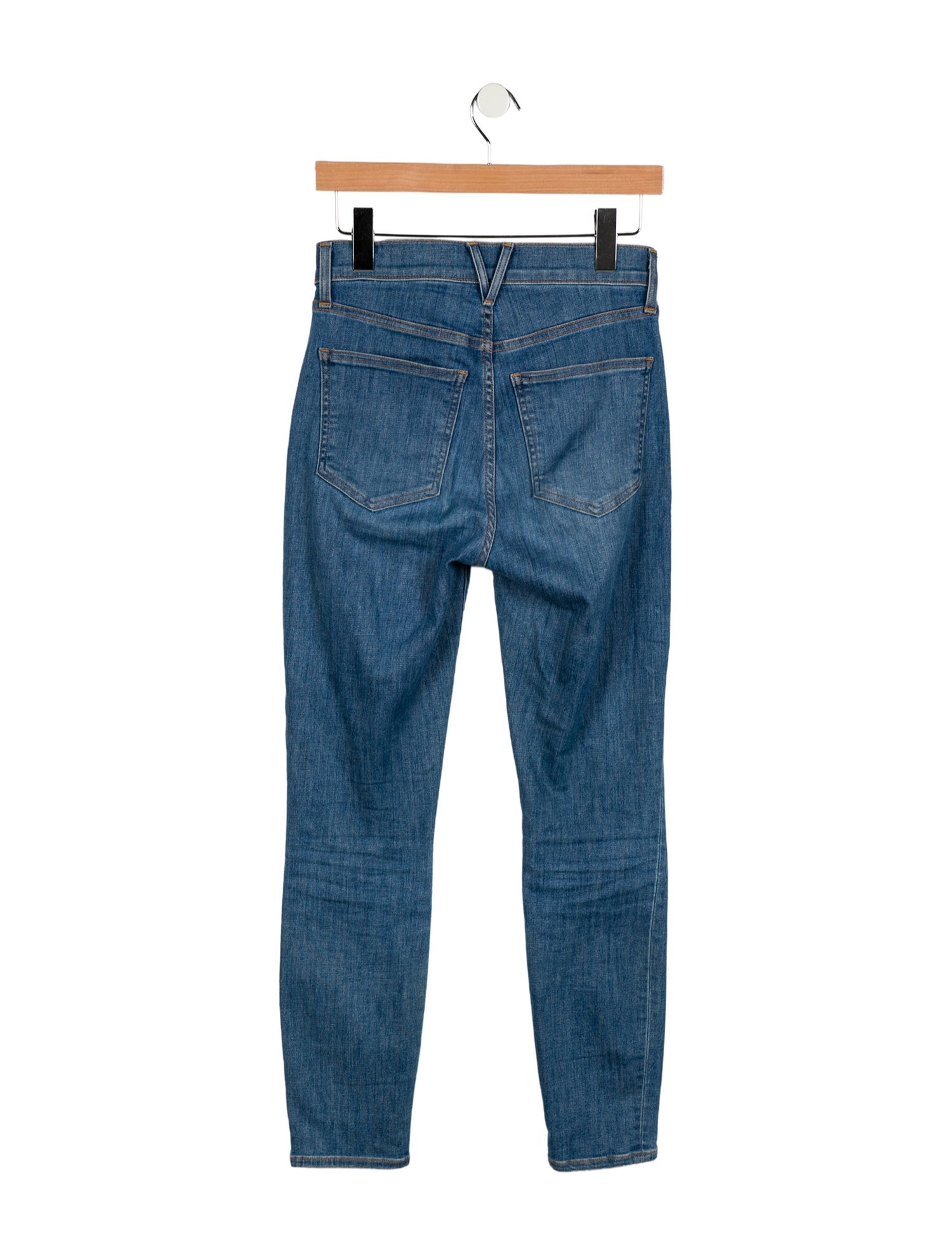 Veronica Beard High-Rise Straight Leg Jeans