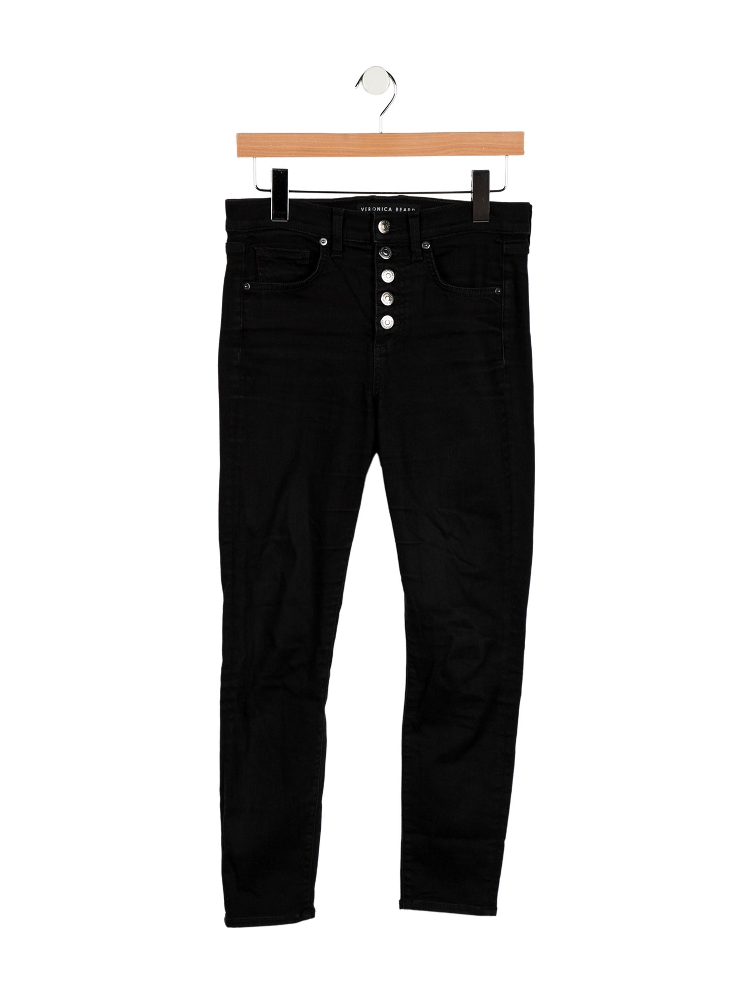 Veronica Beard High-Rise Straight Leg Jeans
