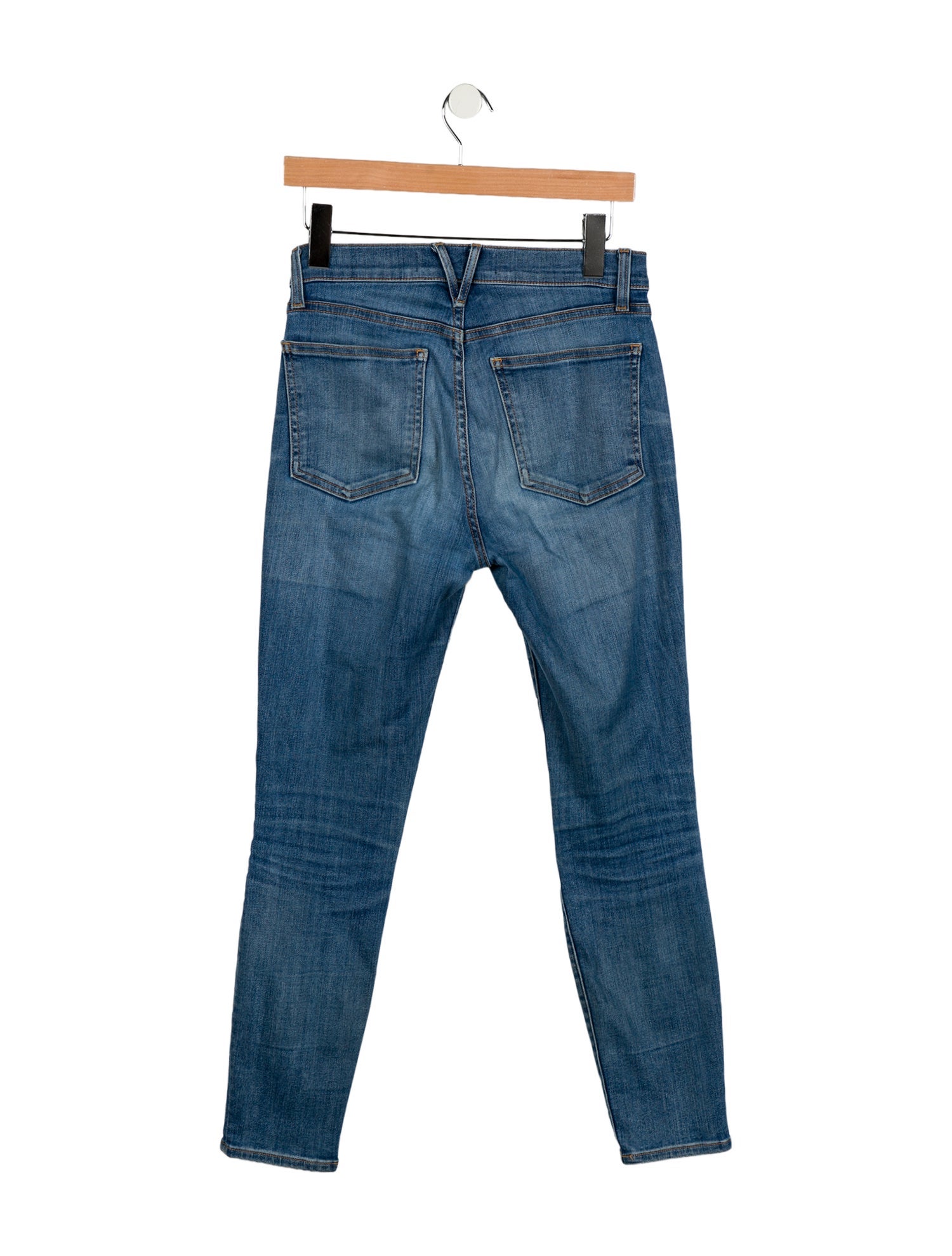 Veronica Beard High-Rise Straight Leg Jeans