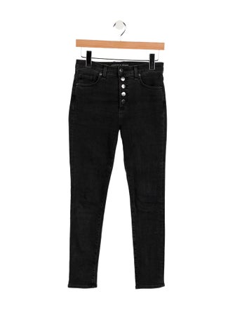 Veronica Beard Mid-Rise Skinny Leg Jeans