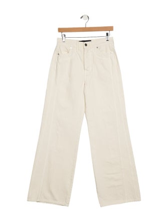 Veronica Beard High-Rise Wide Leg Jeans