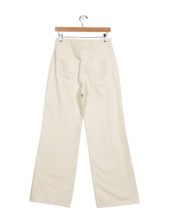 Veronica Beard High-Rise Wide Leg Jeans