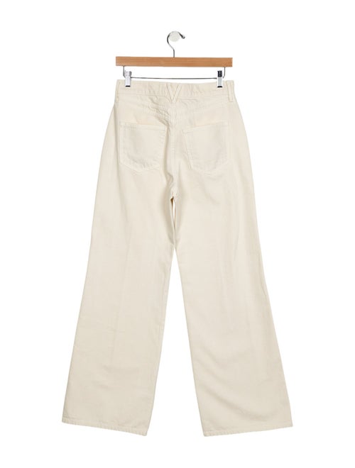 Veronica Beard High-Rise Wide Leg Jeans