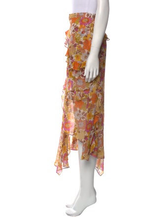 Veronica Beard Silk Midi Length Skirt