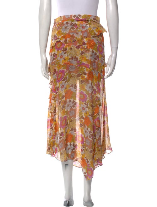 Veronica Beard Silk Midi Length Skirt