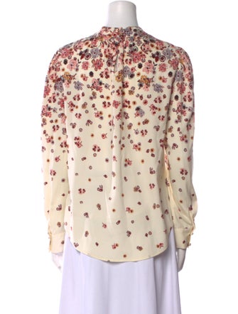 Veronica Beard Silk Printed Blouse