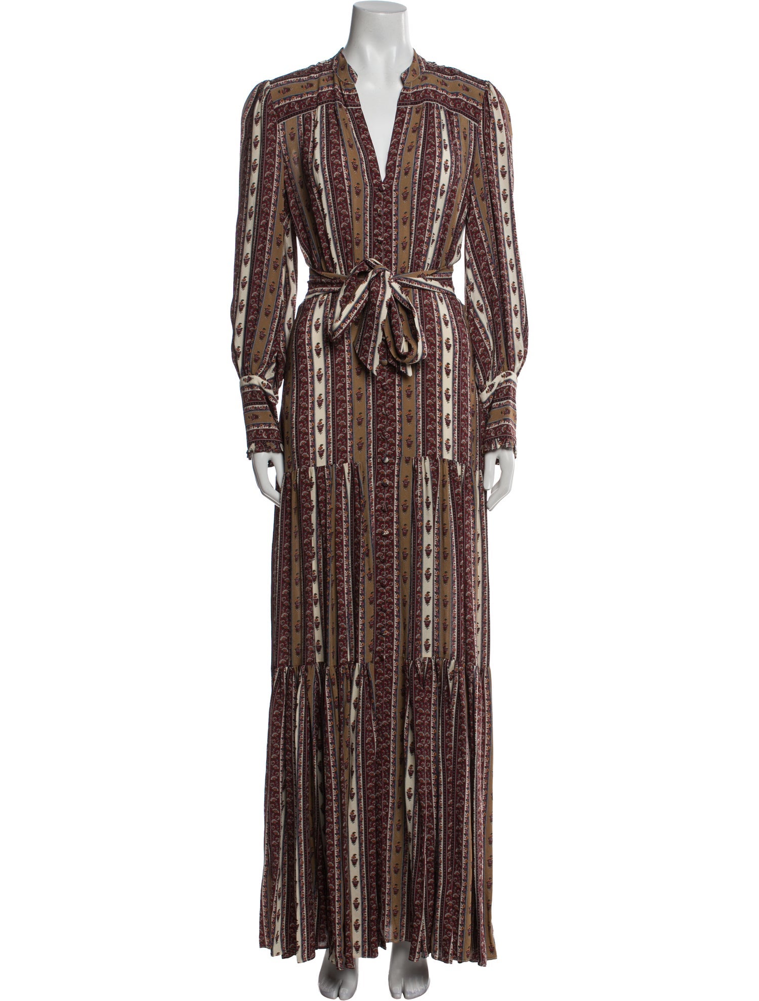 Veronica Beard Striped Long Dress