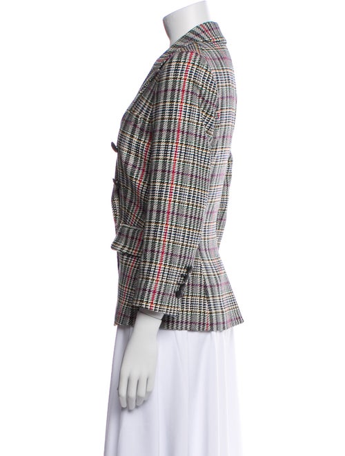 Veronica Beard Plaid Print Blazer