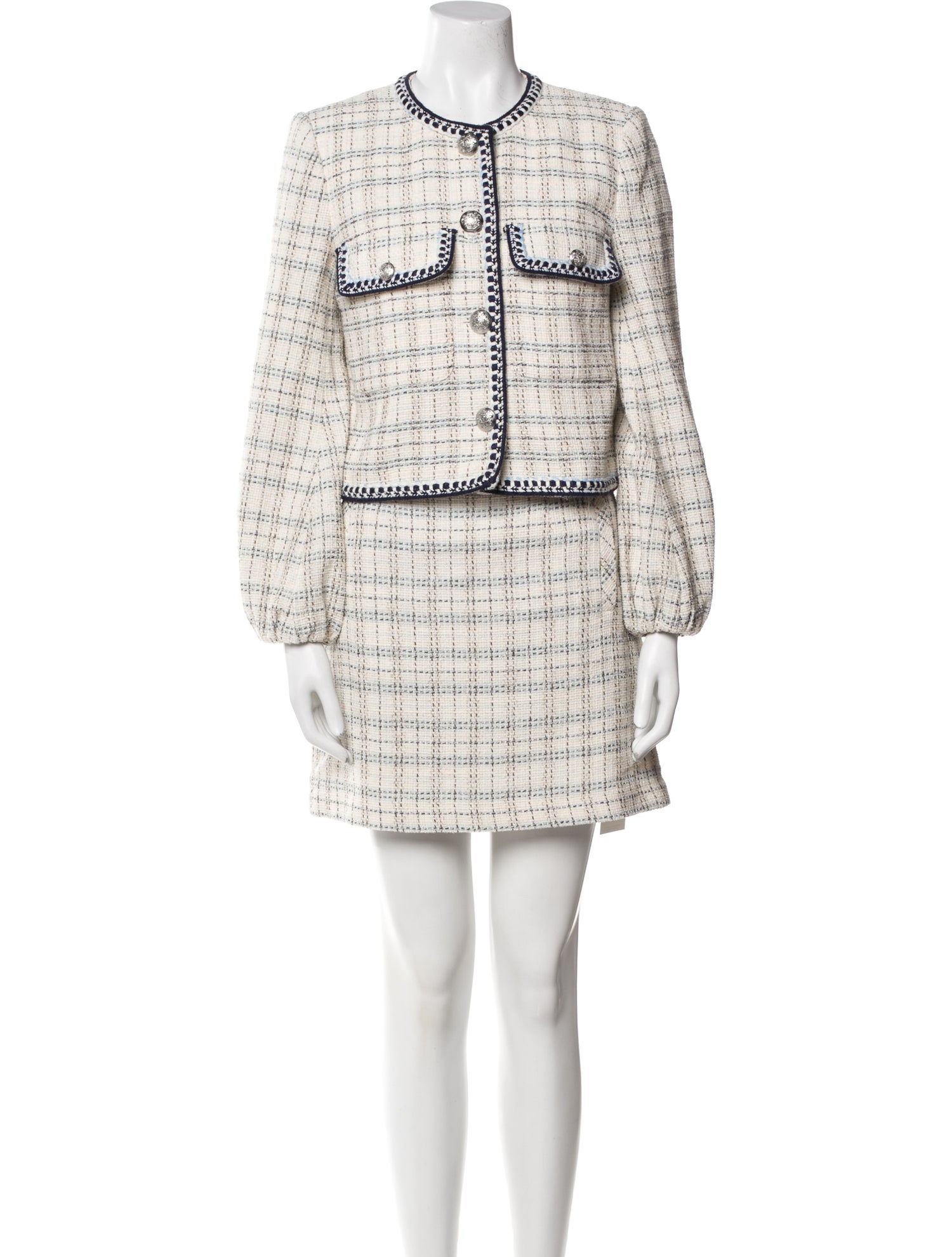 Veronica Beard Animal Print Skirt Set