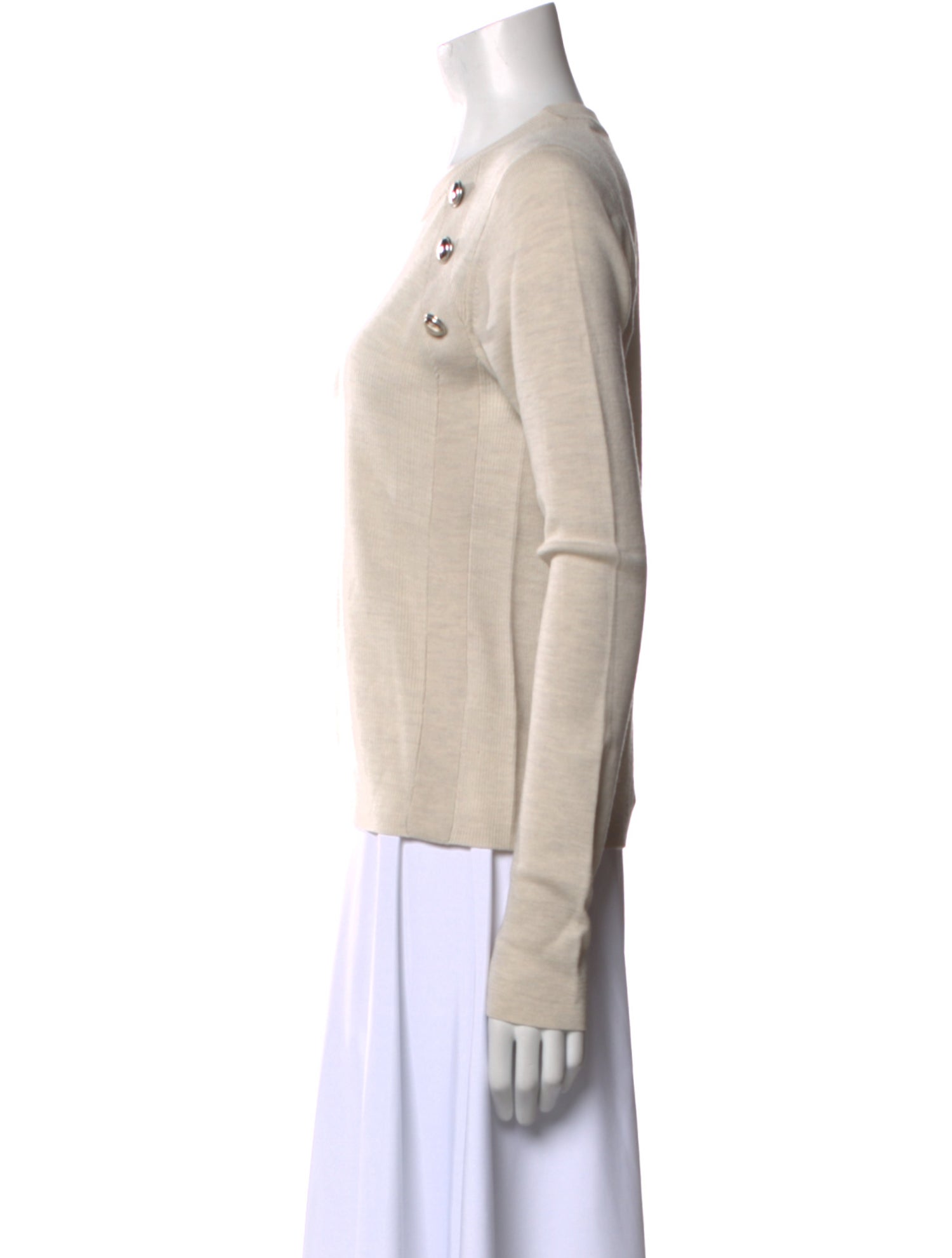 Veronica Beard Merino Wool Crew Neck Sweatshirt