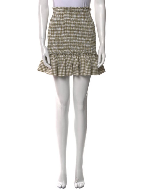 Veronica Beard Plaid Print Mini Skirt