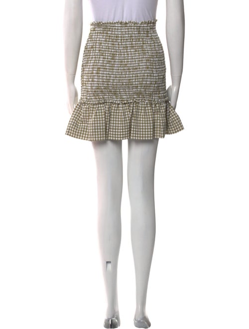 Veronica Beard Plaid Print Mini Skirt