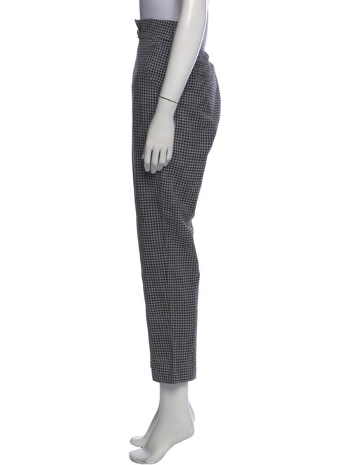 Veronica Beard Plaid Print Straight Leg Pants