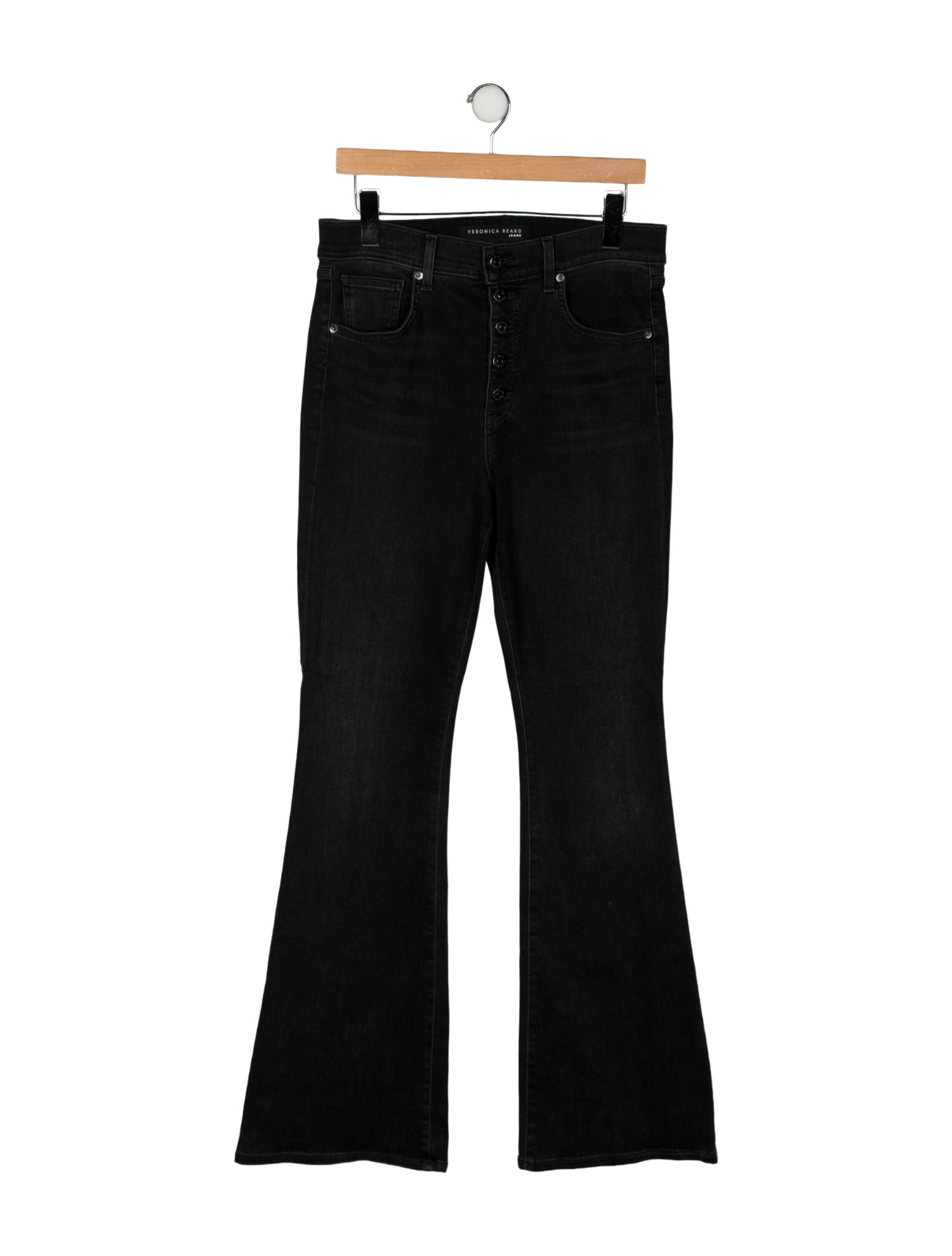 Veronica Beard High-Rise Wide Leg Jeans