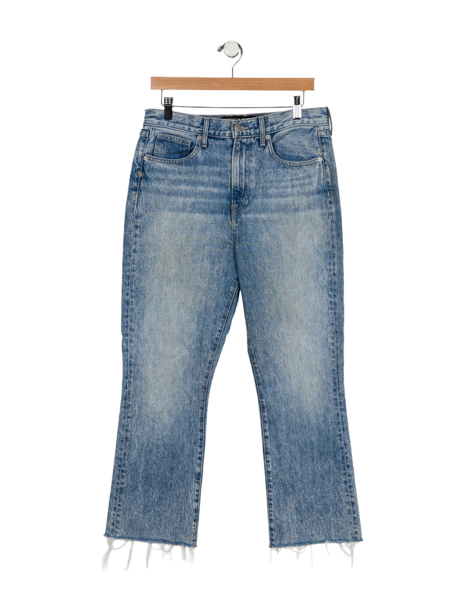 Veronica Beard High-Rise Wide Leg Jeans