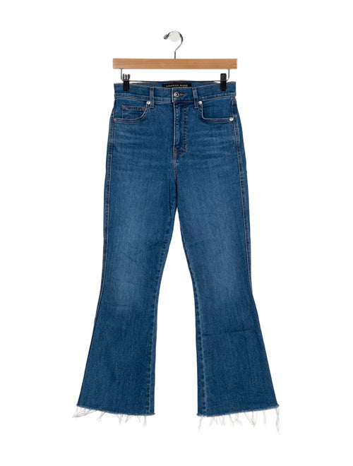 Veronica Beard Mid-Rise Wide Leg Jeans
