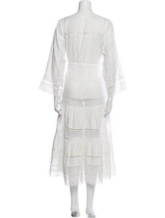 Veronica Beard V-Neck Long Dress