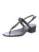 Veronica Beard Leather T-Strap Sandals